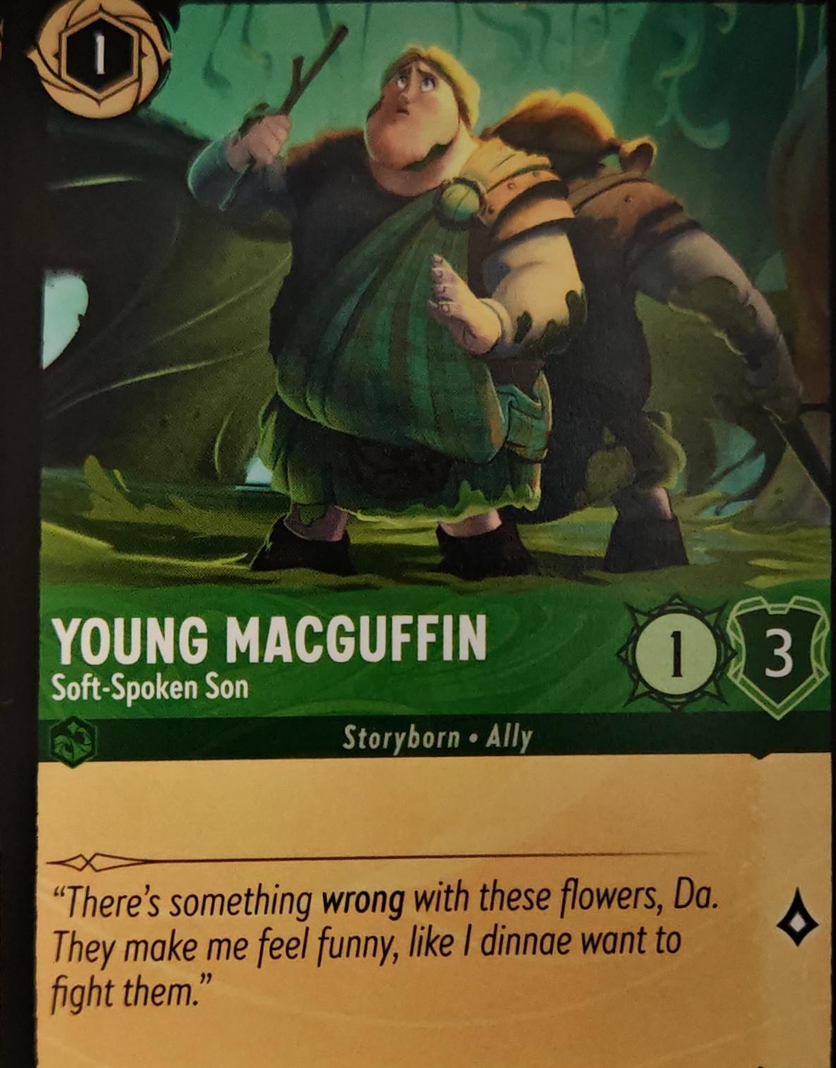 Young MacGuffin - Soft-Spoken Son - 71/204 - - WILDS UNKNOWN - Lorcana - | LAA01-13