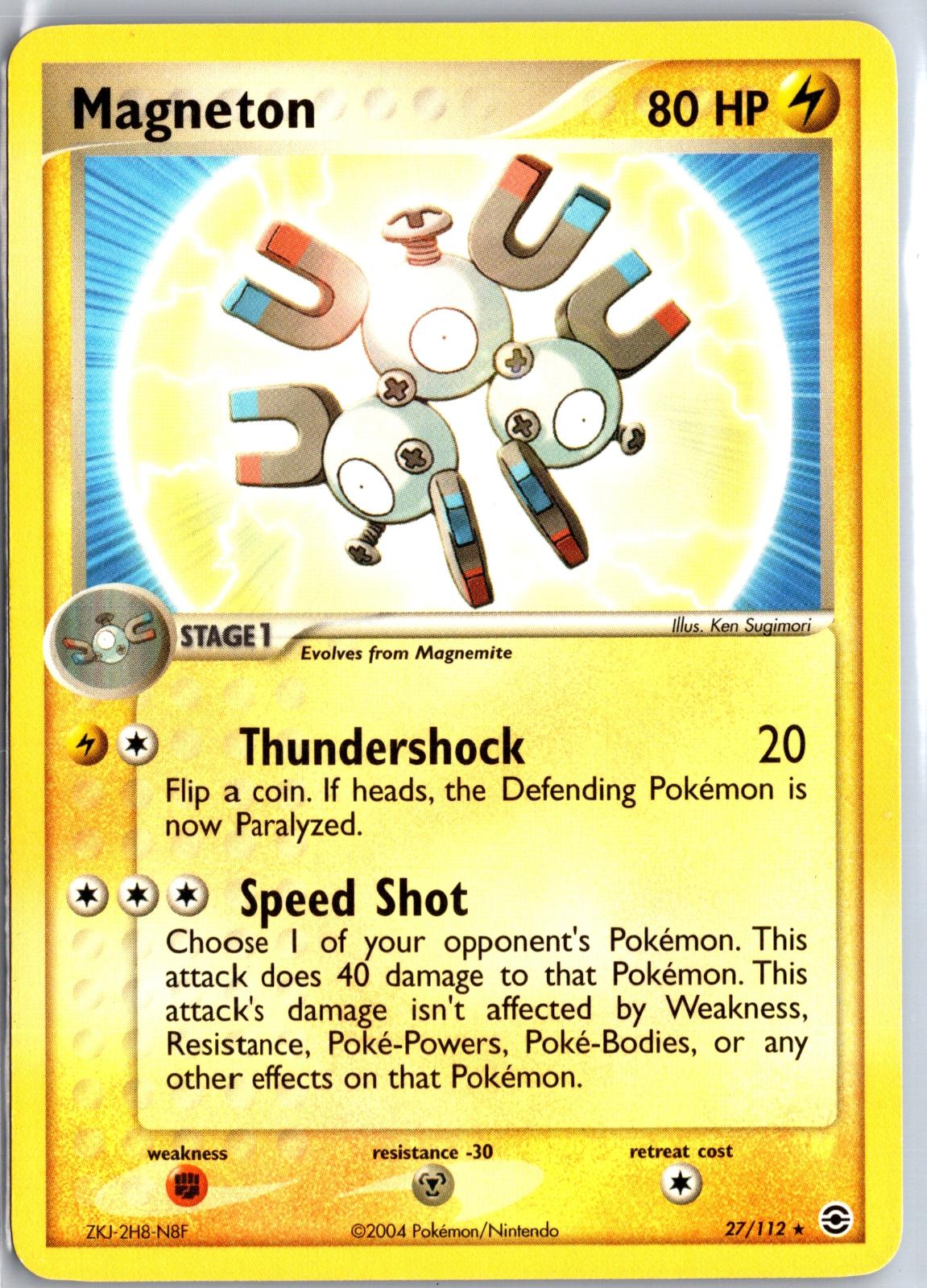 Magneton - 27/112 - - FIRERED & LEAFGREEN - Pokemon - Rare | AA113-16