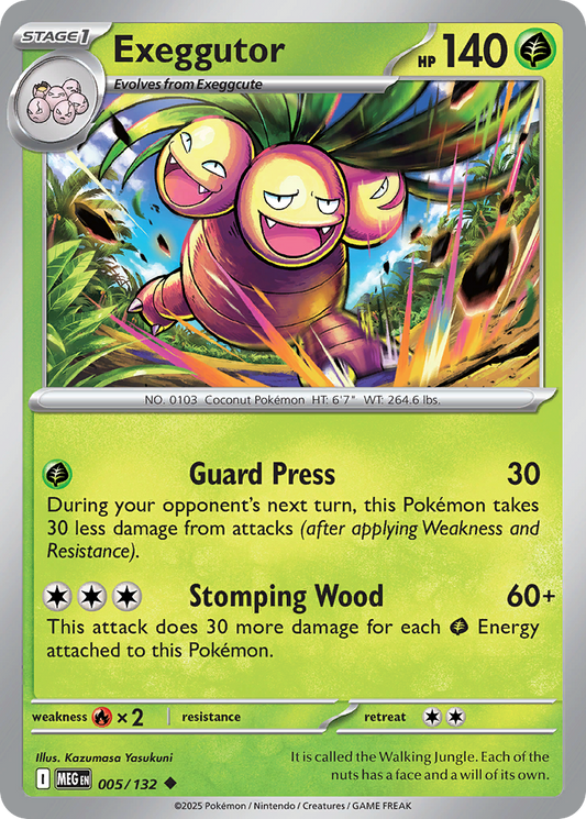 Exeggutor - 005/132 - - MEGA EVOLUTION - Pokemon - Uncommon | AA03-50