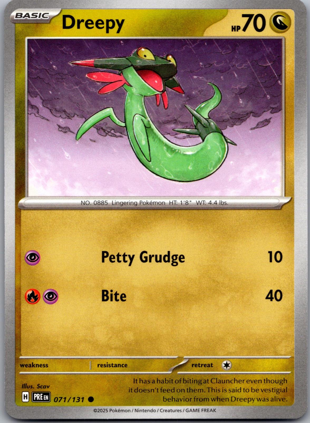 Dreepy - 071/131 - - PRISMATIC EVOLUTIONS - Pokemon - Common | AA83-35