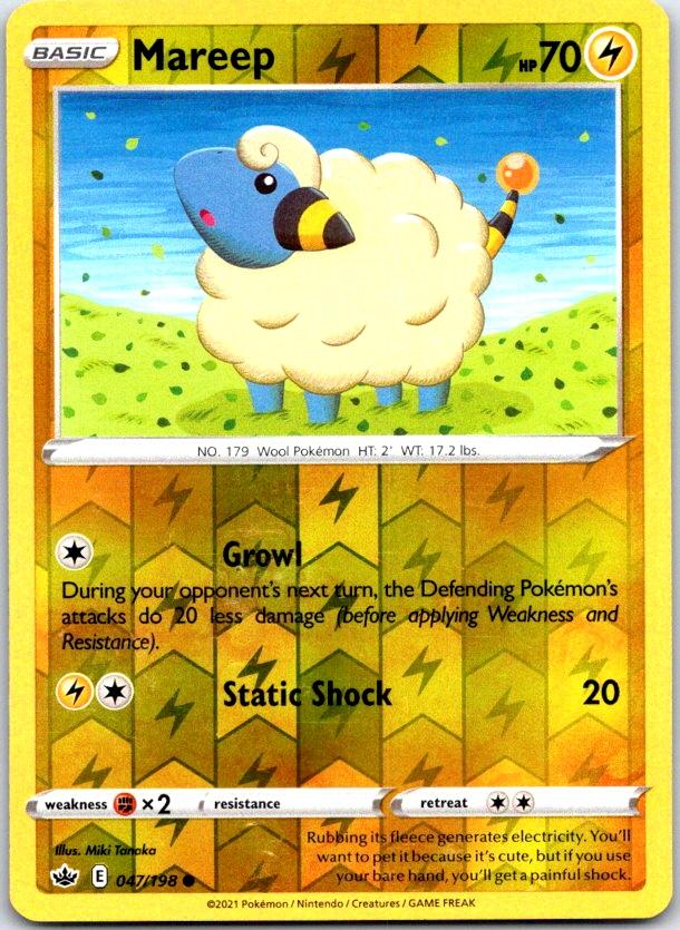 Mareep - 047/198 - Reverse Holo - CHILLING REIGN - Pokemon - Common | AC15-45
