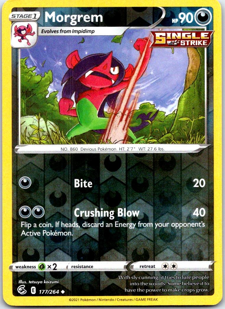 Morgrem - 177/264 - Reverse Holo - FUSION STRIKE - Pokemon - Uncommon | AB42-22