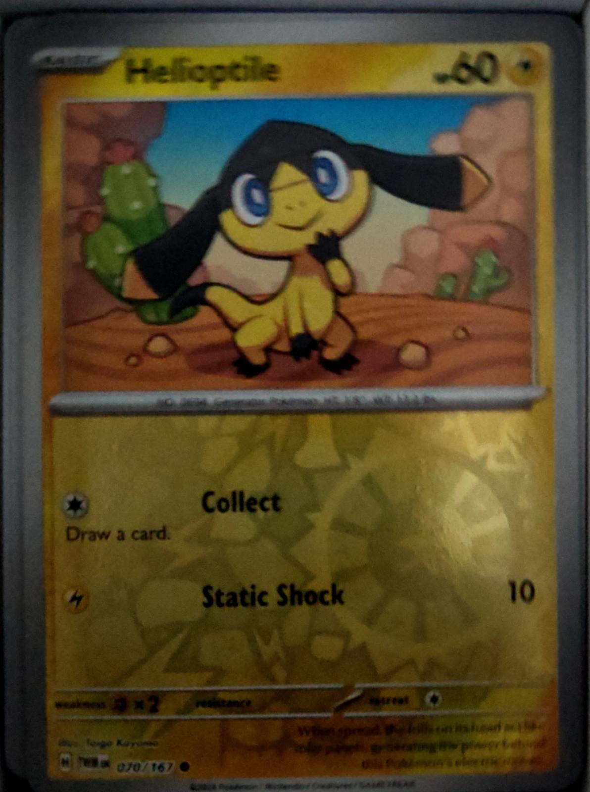 Helioptile - 070/167 - Reverse Holo - TWILIGHT MASQUERADE - Pokemon - | AA49-49