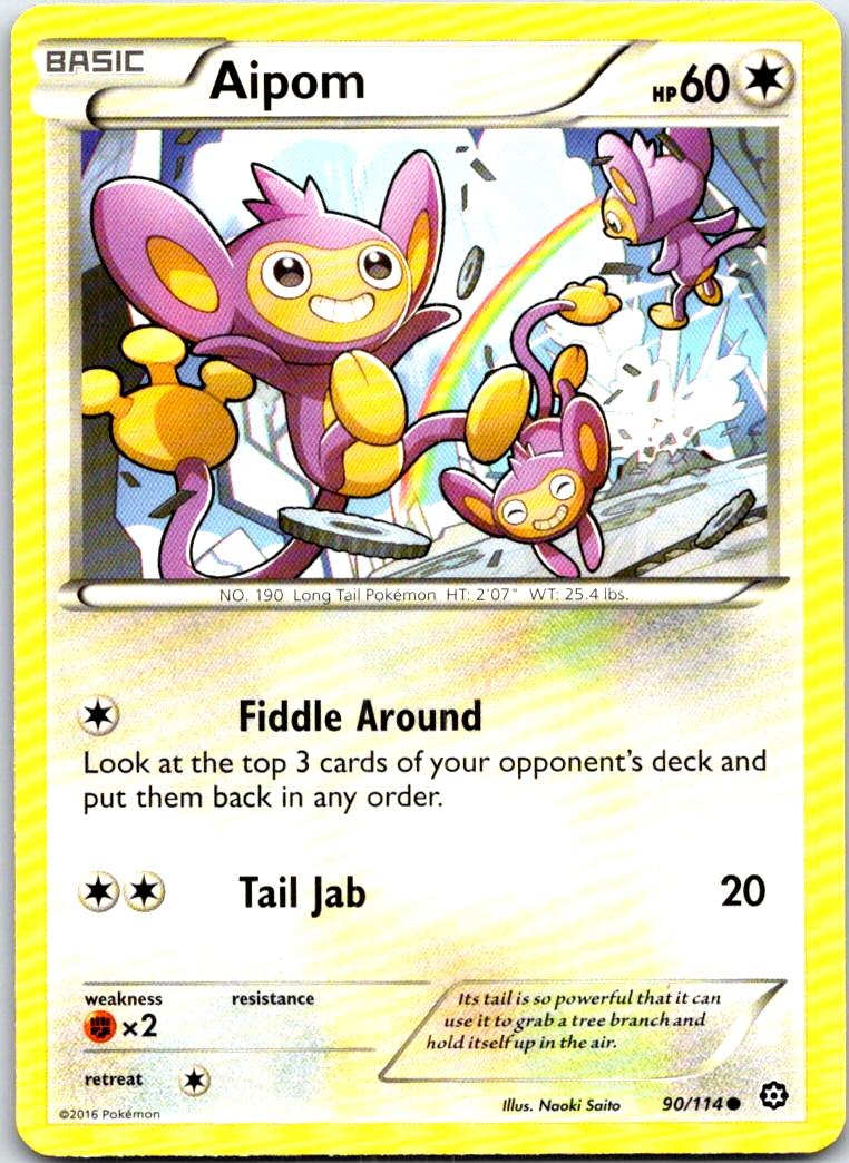 Aipom - 90/114 - - STEAM SIEGE - Pokemon - Common | AB64-33