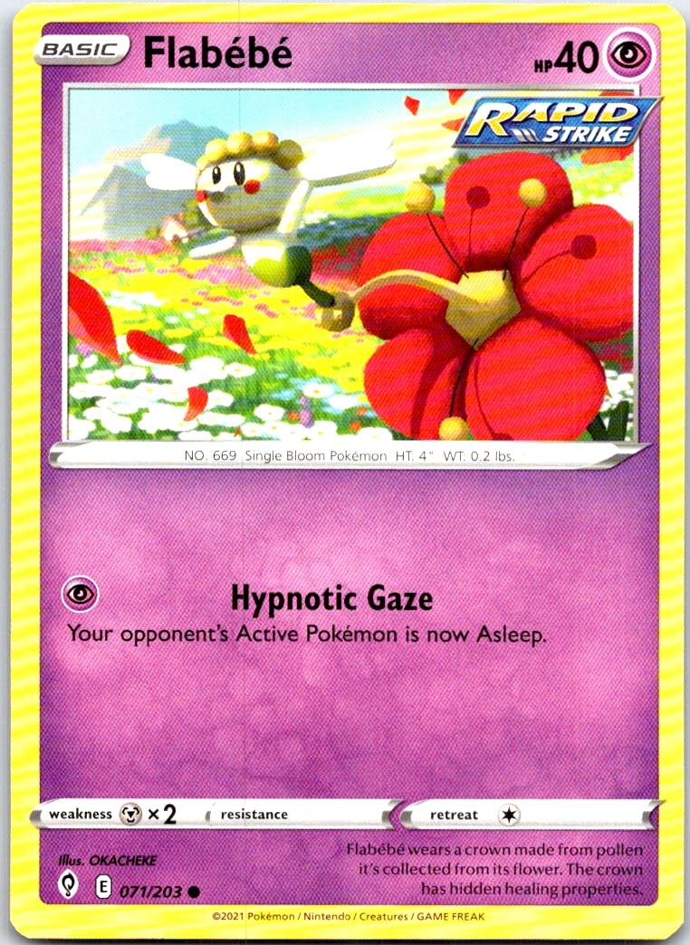 Flabebe - 071/203 - - EVOLVING SKIES - Pokemon - Common | AB35-13