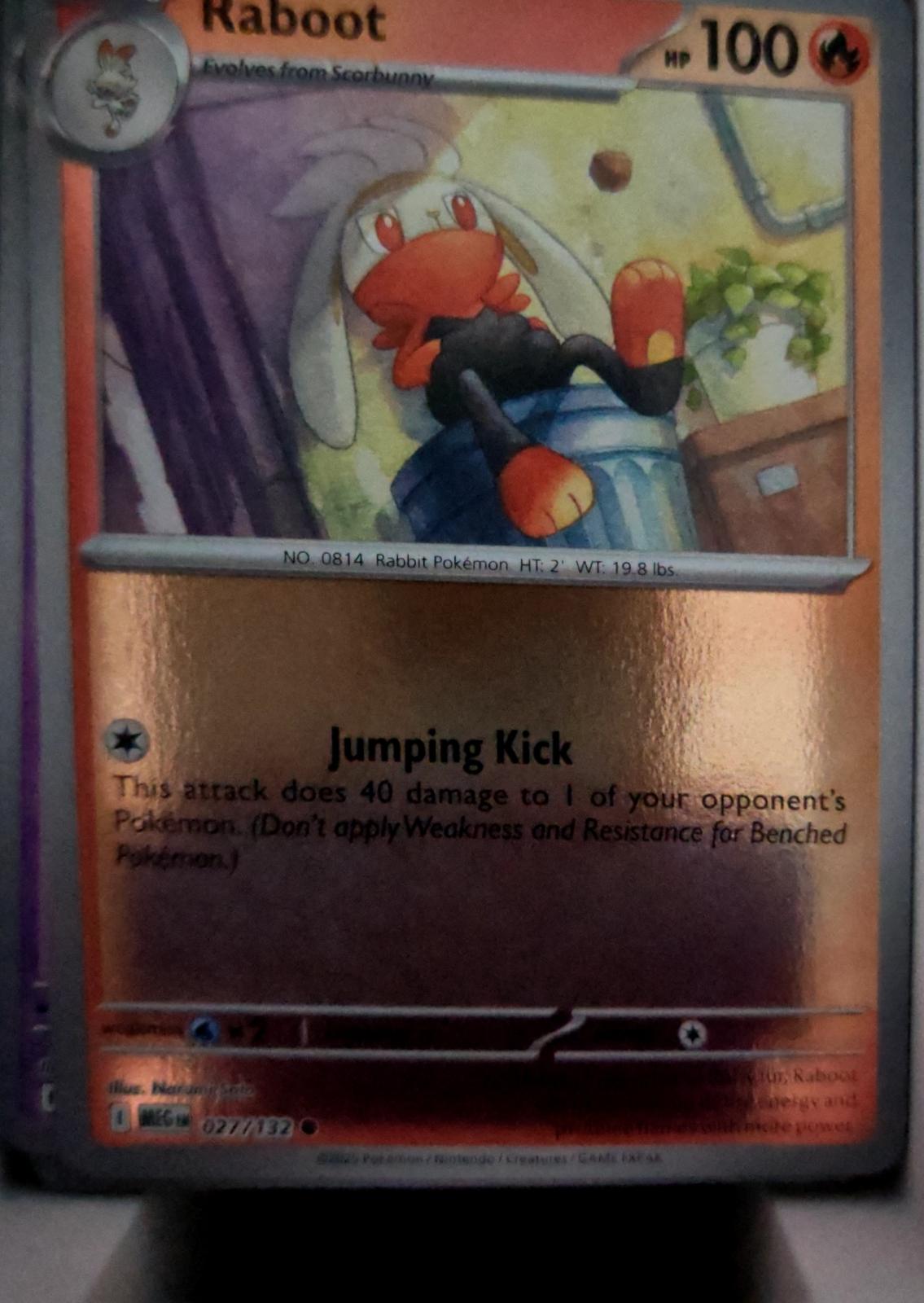 Raboot - 027/132 - Reverse Holo - MEGA EVOLUTION - Pokemon - Common | AA49-92