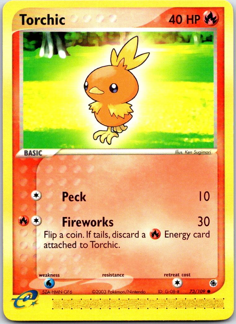 Torchic - 73/109 - - RUBY & SAPPHIRE - Pokemon - Common | AB12-28