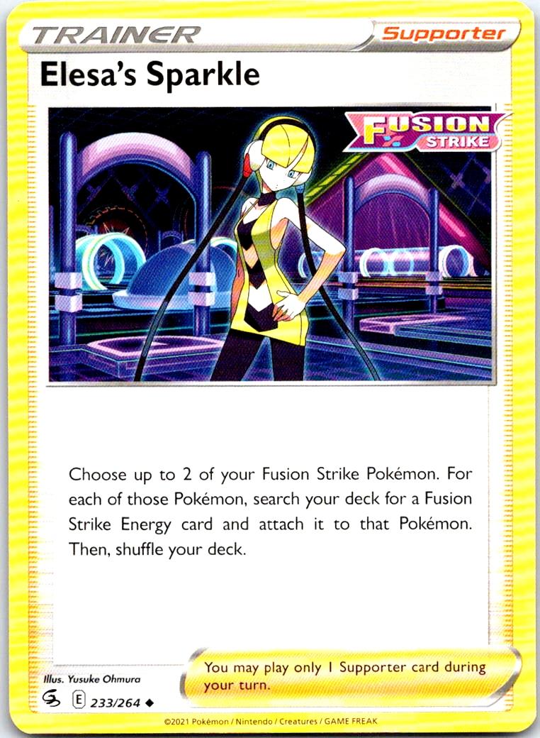 Elesa's Sparkle - 233/264 - - FUSION STRIKE - Pokemon - Uncommon | AB16-30