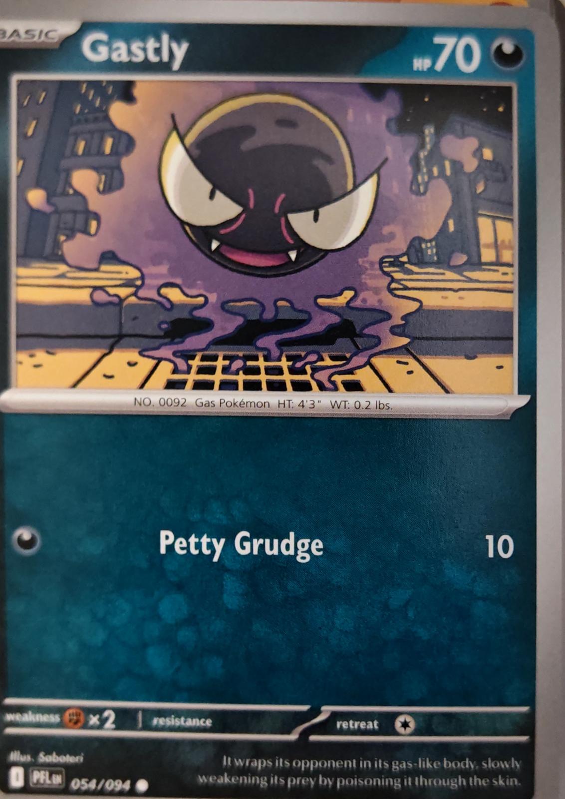 Gastly - 054/094 - - PHANTASMAL FLAMES - Pokemon - Common | AA27-19