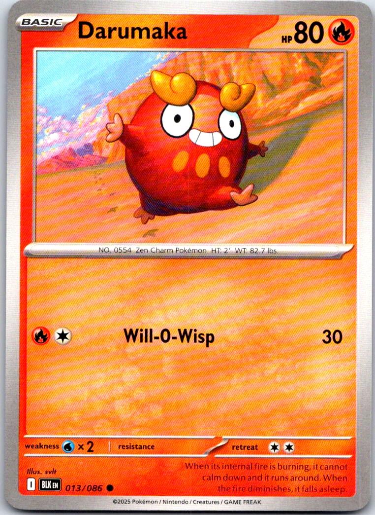 Darumaka - 013/086 - - BLACK BOLT - Pokemon - Common | AA108-9