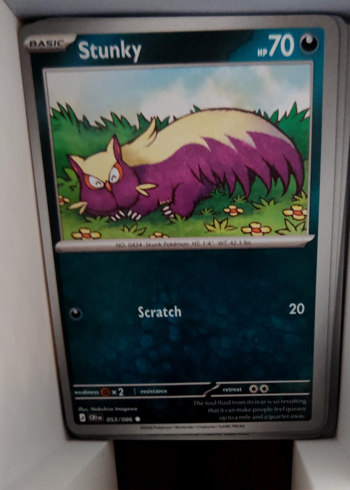 Stunky - 053/086 - - CHAOS RISING - Pokemon - Common | AA47-21