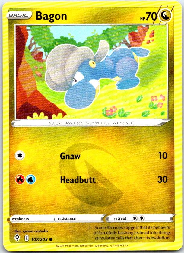 Bagon - 107/203 - - EVOLVING SKIES - Pokemon - Common | AC08-13