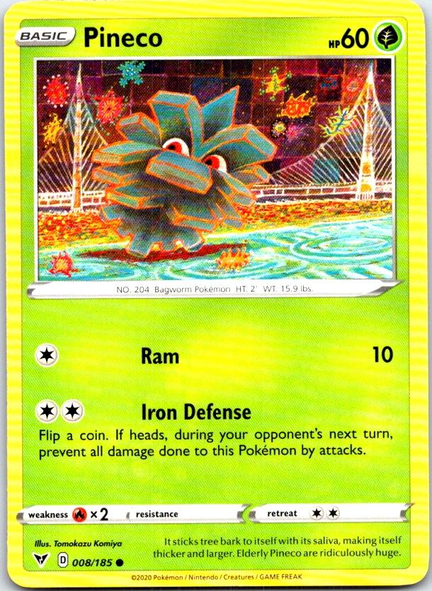 Pineco - 008/185 - - VIVID VOLTAGE - Pokemon - Common | AB98-28