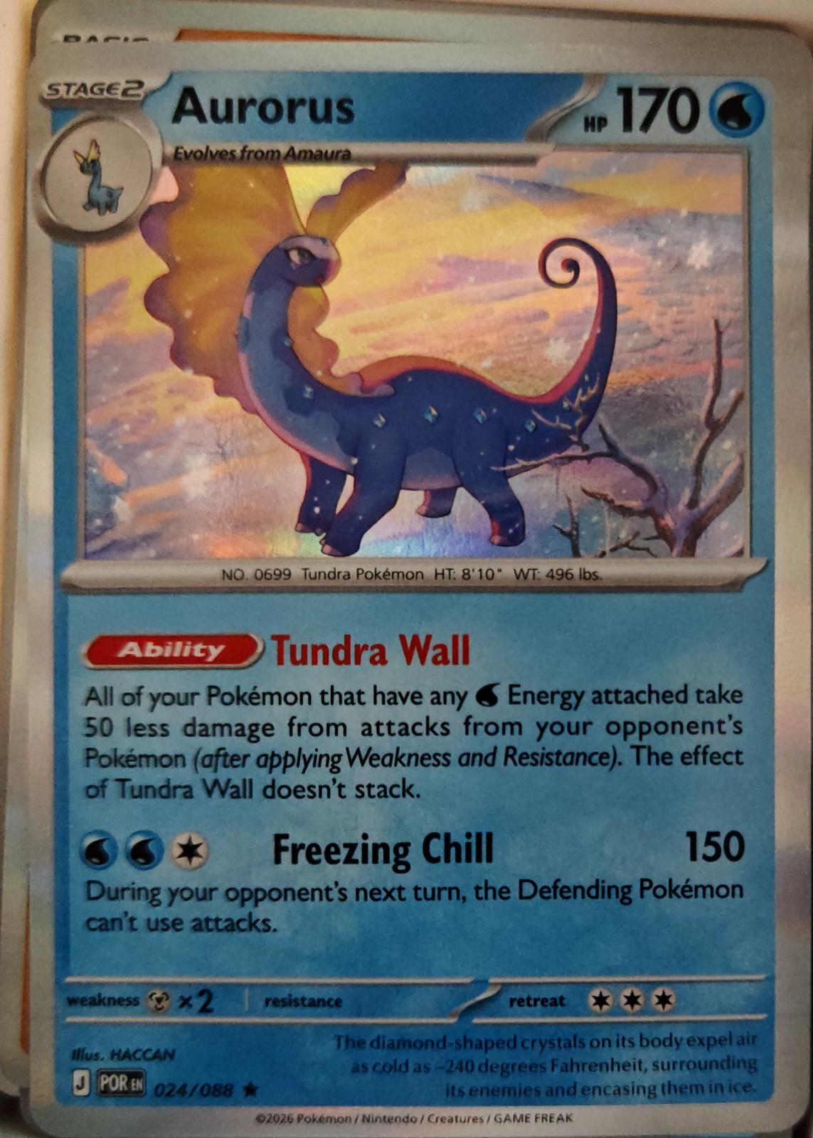 Aurorus - 024/088 - Holo - PERFECT ORDER - Pokemon - Rare | AA01-35