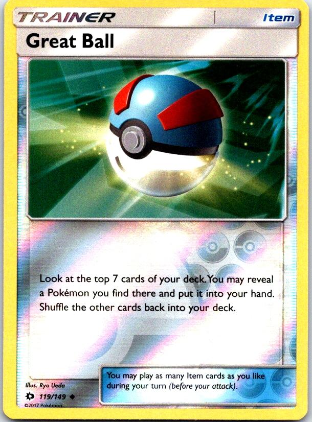 Great Ball - 119/149 - Reverse Holo - SM BASE SET - Pokemon - Uncommon | AC21-14