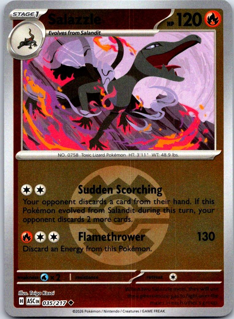 Salazzle (Quick Ball) - 035/217 - Reverse Holo - ASCENDED HEROES - Pokemon - | AB03-47