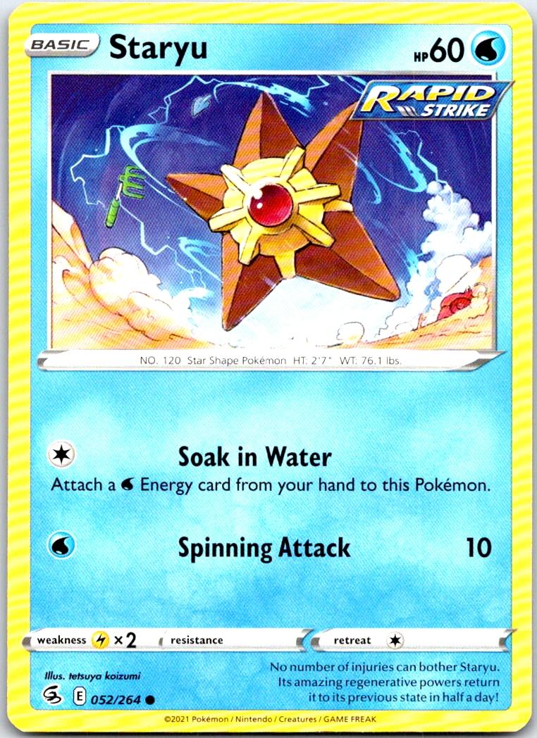 Staryu - 052/264 - - FUSION STRIKE - Pokemon - Common | AB39-37