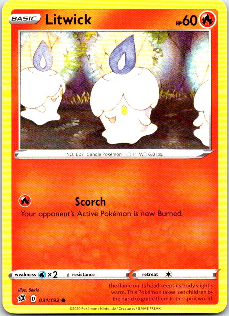 Litwick - 031/192 - - REBEL CLASH - Pokemon - Common | AB75-39