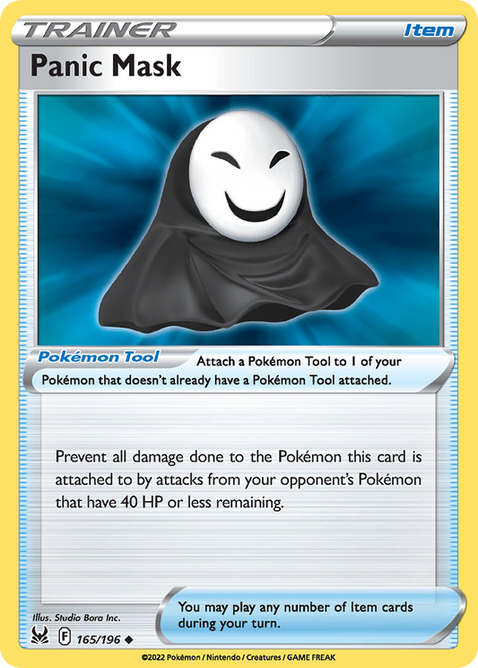 Panic Mask - 165/196 - - LOST ORIGIN - Pokemon - Uncommon | AA70-29