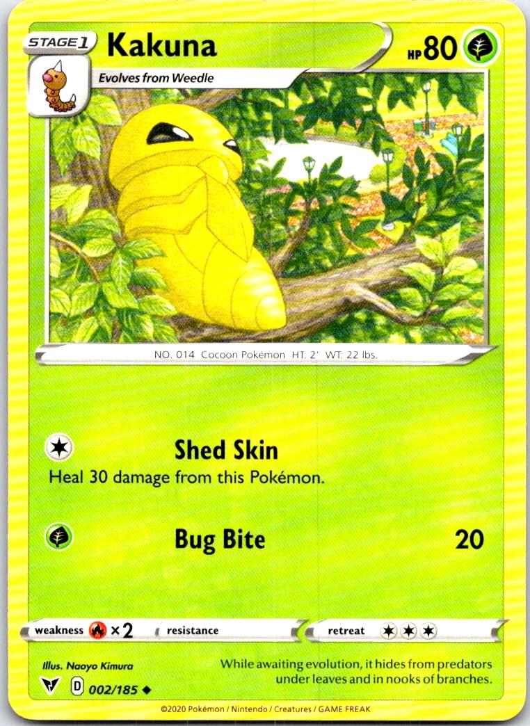 Kakuna - 002/185 - - VIVID VOLTAGE - Pokemon - Uncommon | AB97-6