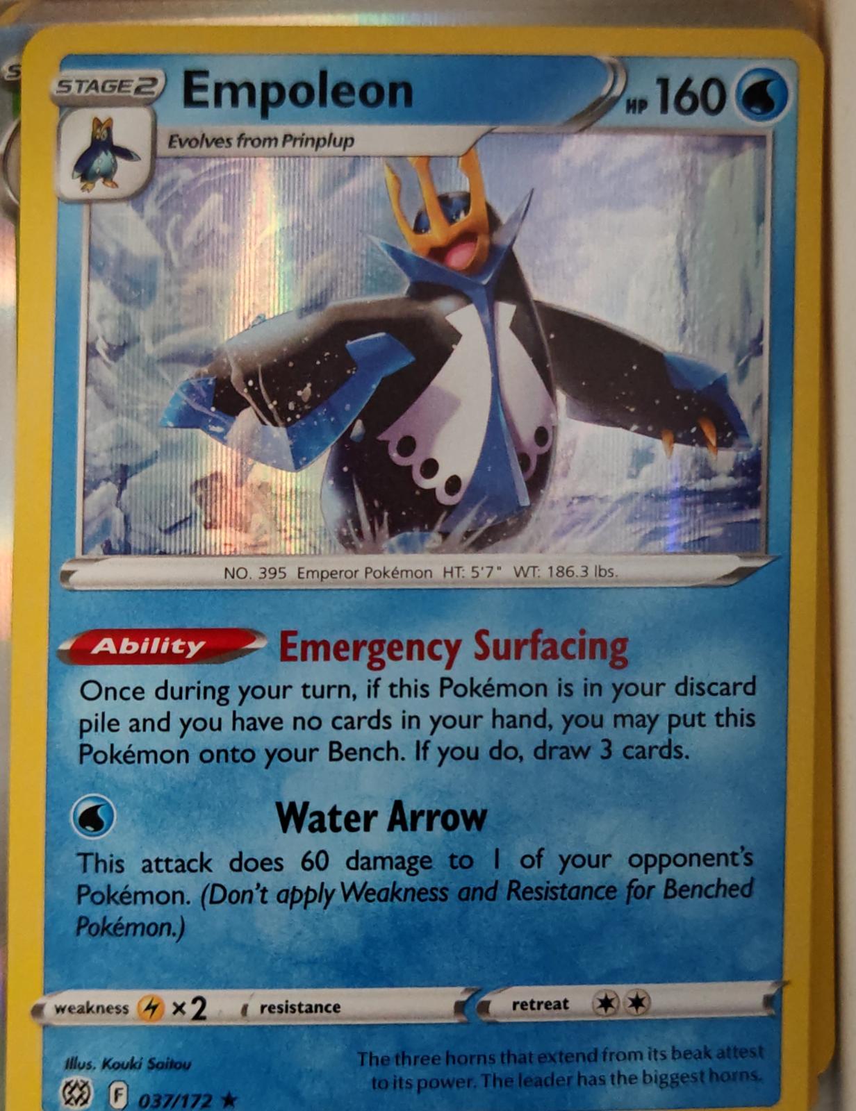 Empoleon - 037/172 - Holo - BRILLIANT STARS - Pokemon - Rare | AA21-11