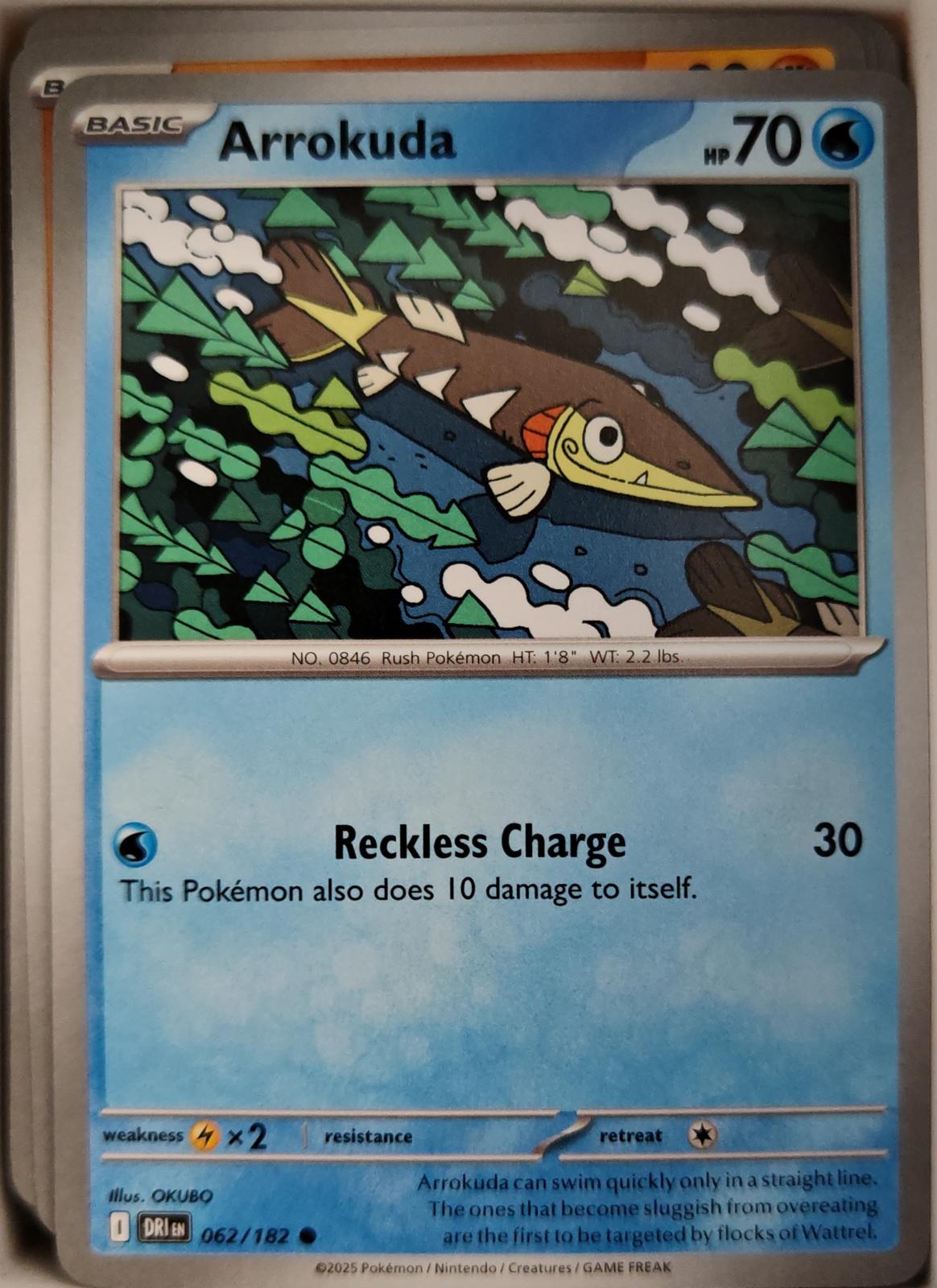Arrokuda - 062/182 - - DESTINED RIVALS - Pokemon - Common | AA12-44