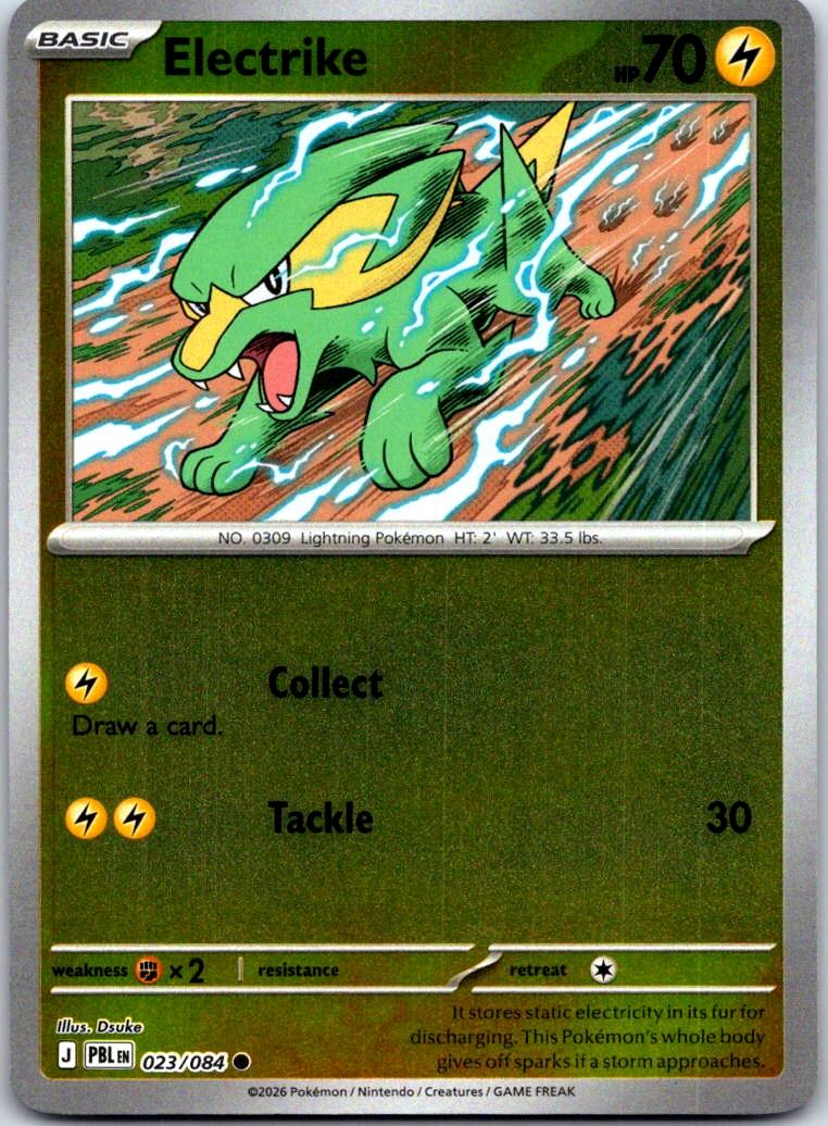 Electrike - 023/084 - - PITCH BLACK - Pokemon - Common | AA127-6