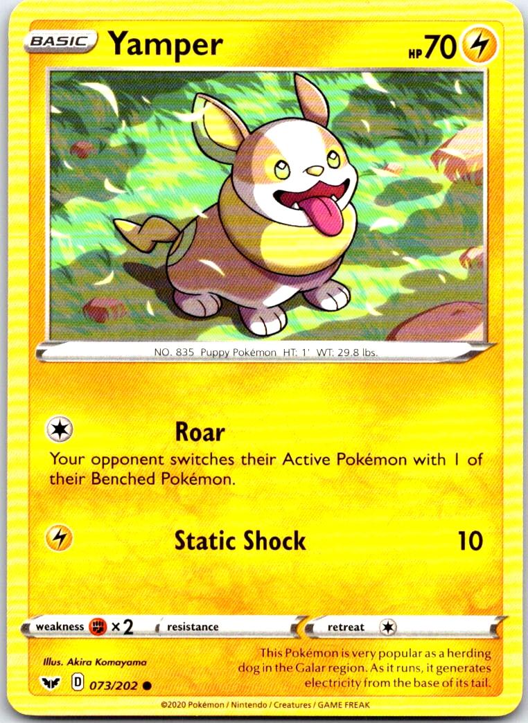 Yamper - 073/202 - - SWORD & SHIELD - Pokemon - Common | AB77-1