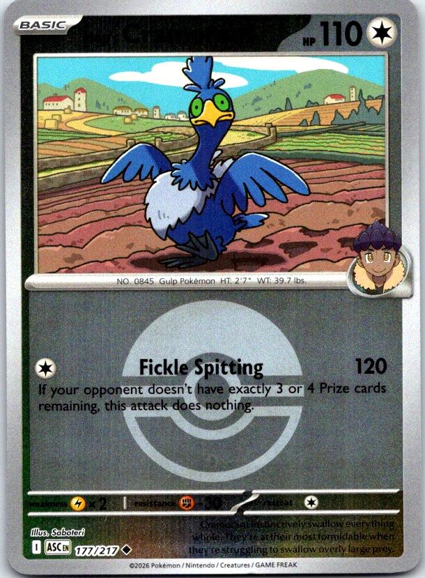 Hop's Cramorant (Poke Ball) - 177/217 - Reverse Holo - ASCENDED HEROES - Pokemon - | AC27-32