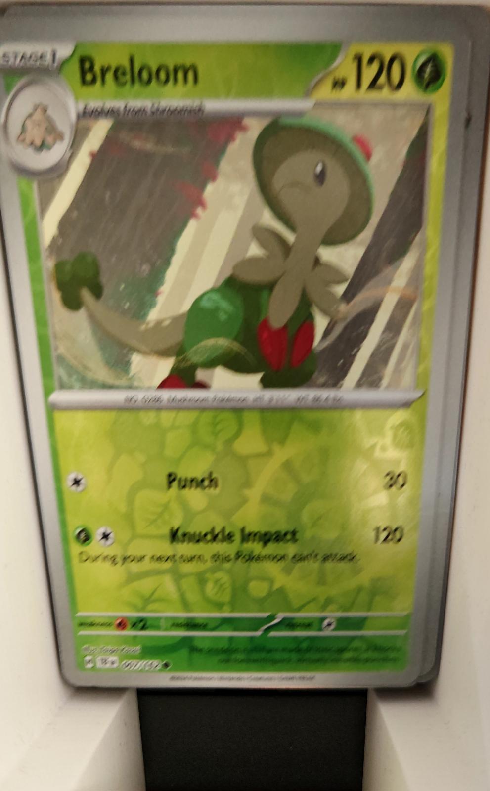 Breloom - 007/162 - Reverse Holo - TEMPORAL FORCES - Pokemon - Common | AA24-42