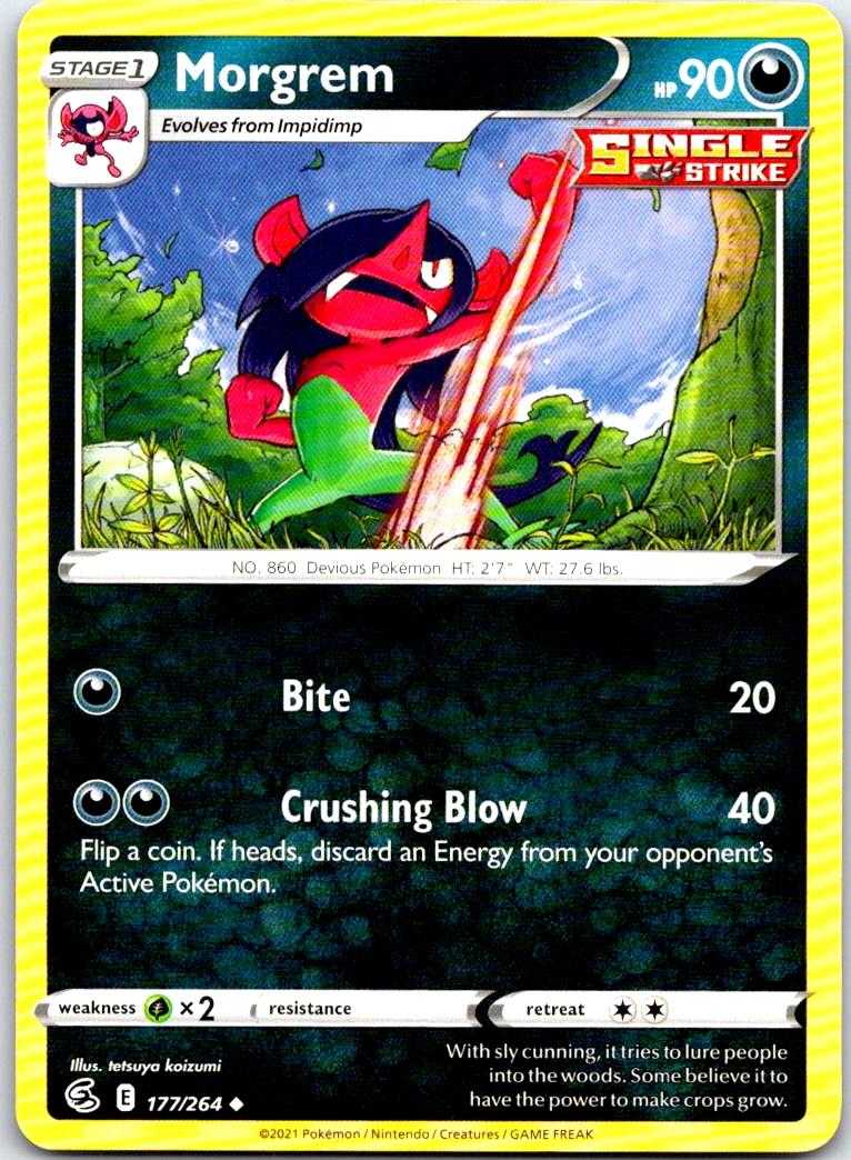 Morgrem - 177/264 - - FUSION STRIKE - Pokemon - Uncommon | AB38-24