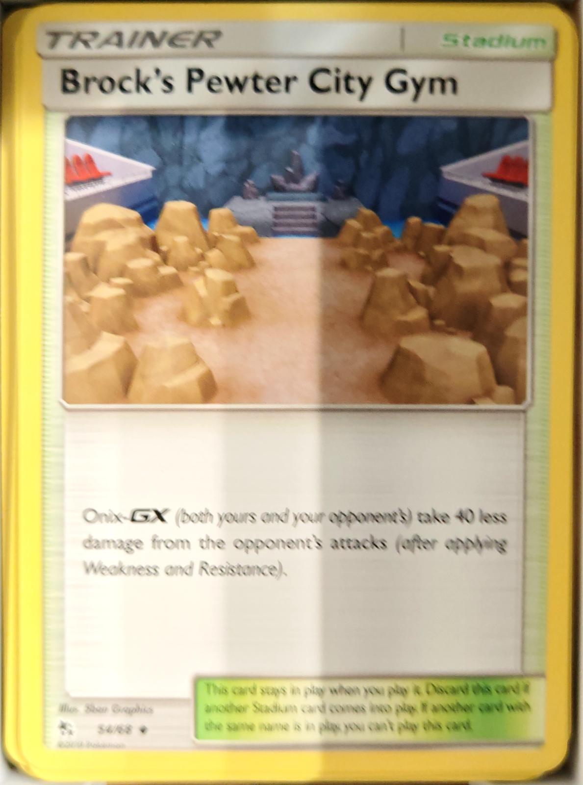 Brock's Pewter City Gym - 54/68 - - HIDDEN FATES - Pokemon - Uncommon | AA70-46