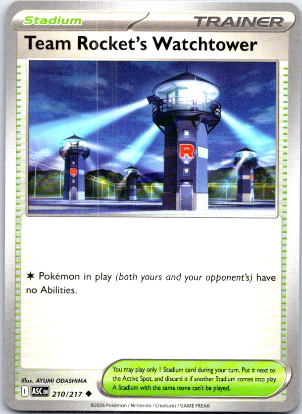 Team Rocket's Watchtower - 210/217 - - ASCENDED HEROES - Pokemon - | AC24-18