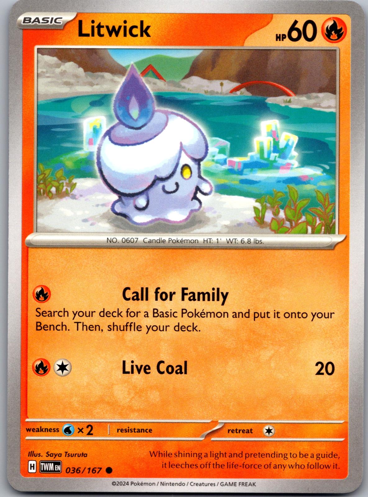 Litwick - 036/167 - - TWILIGHT MASQUERADE - Pokemon - Common | AA87-44