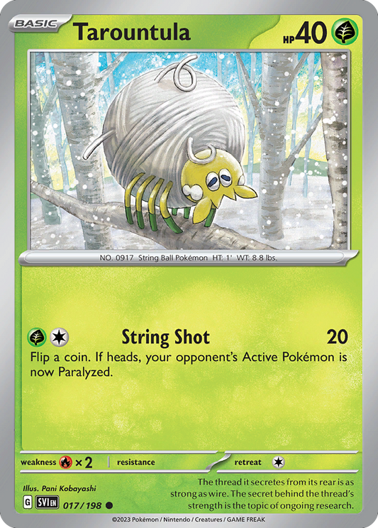 Tarountula - 017/198 - - SCARLET & VIOLET - Pokemon - Common | AA48-112
