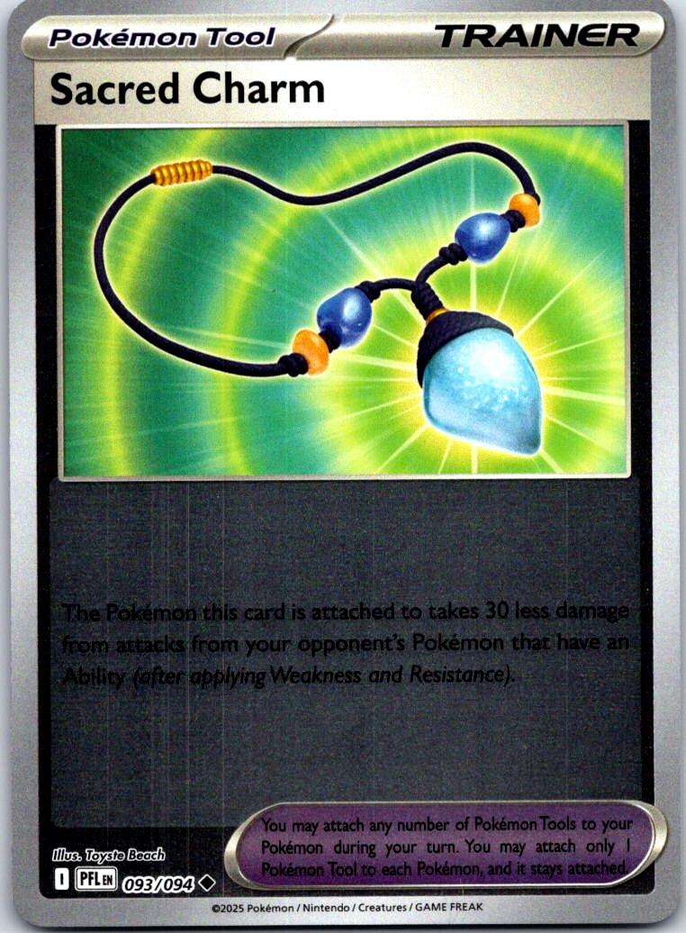 Sacred Charm - 093/094 - Reverse Holo - PHANTASMAL FLAMES - Pokemon - | AB14-40