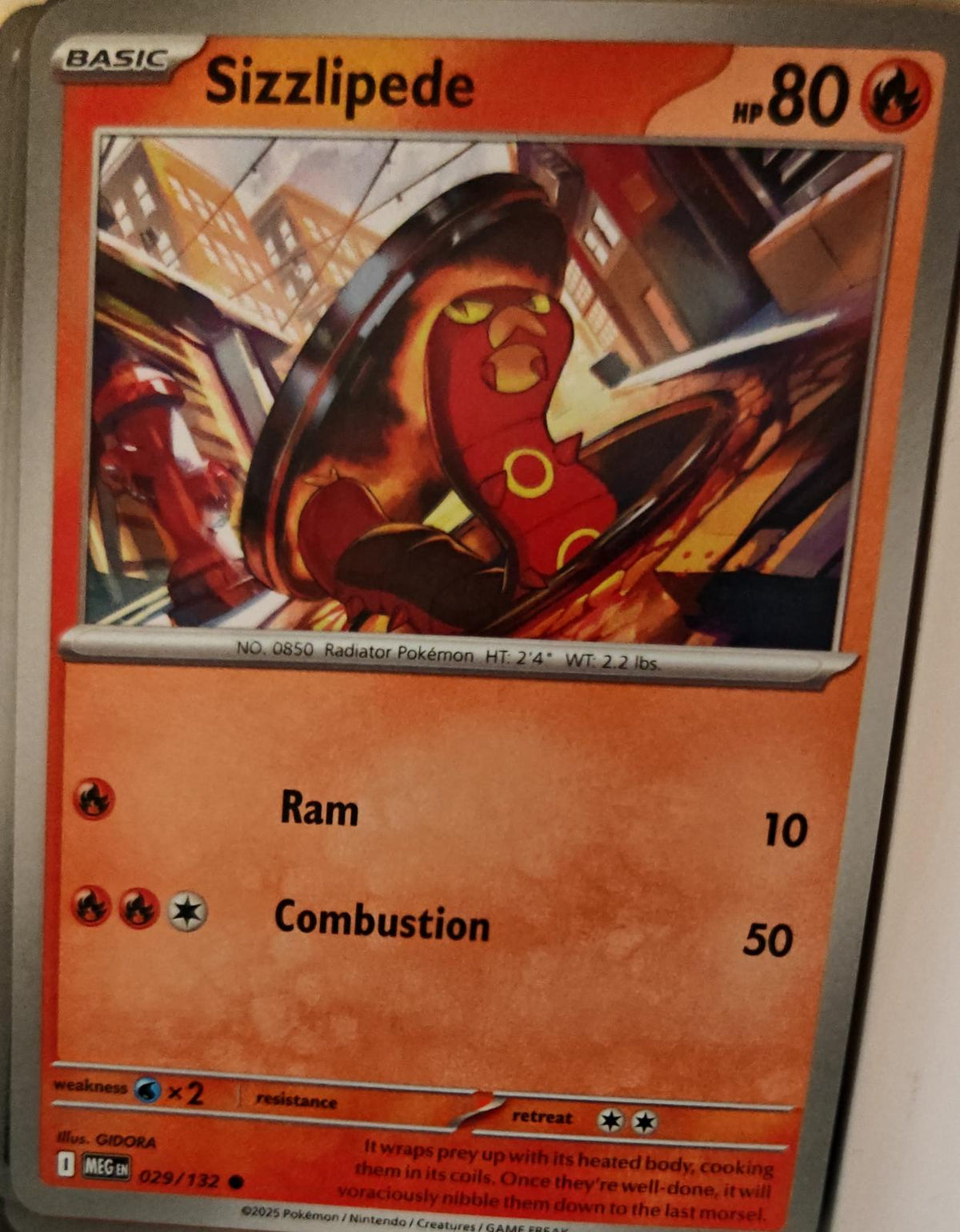 Sizzlipede - 029/132 - - MEGA EVOLUTION - Pokemon - Common | AA01-78