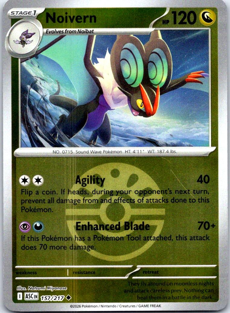 Noivern (Friend Ball) - 157/217 - Reverse Holo - ASCENDED HEROES - Pokemon - | AB42-44