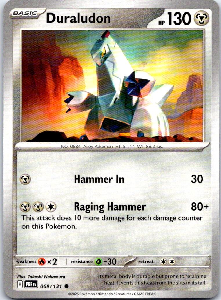 Duraludon - 069/131 - - PRISMATIC EVOLUTIONS - Pokemon - Common | AB68-3