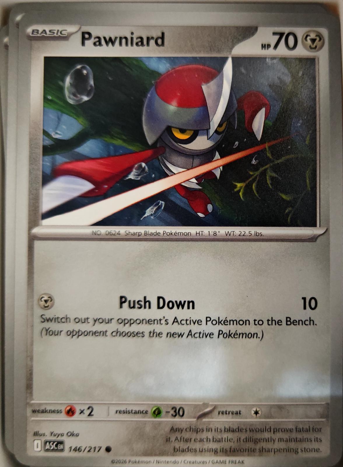 Pawniard - 146/217 - - ASCENDED HEROES - Pokemon - Common | AA10-100