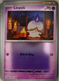 Litwick - 036/084 - Reverse Holo - PITCH BLACK - Pokemon - Common | AA26-9