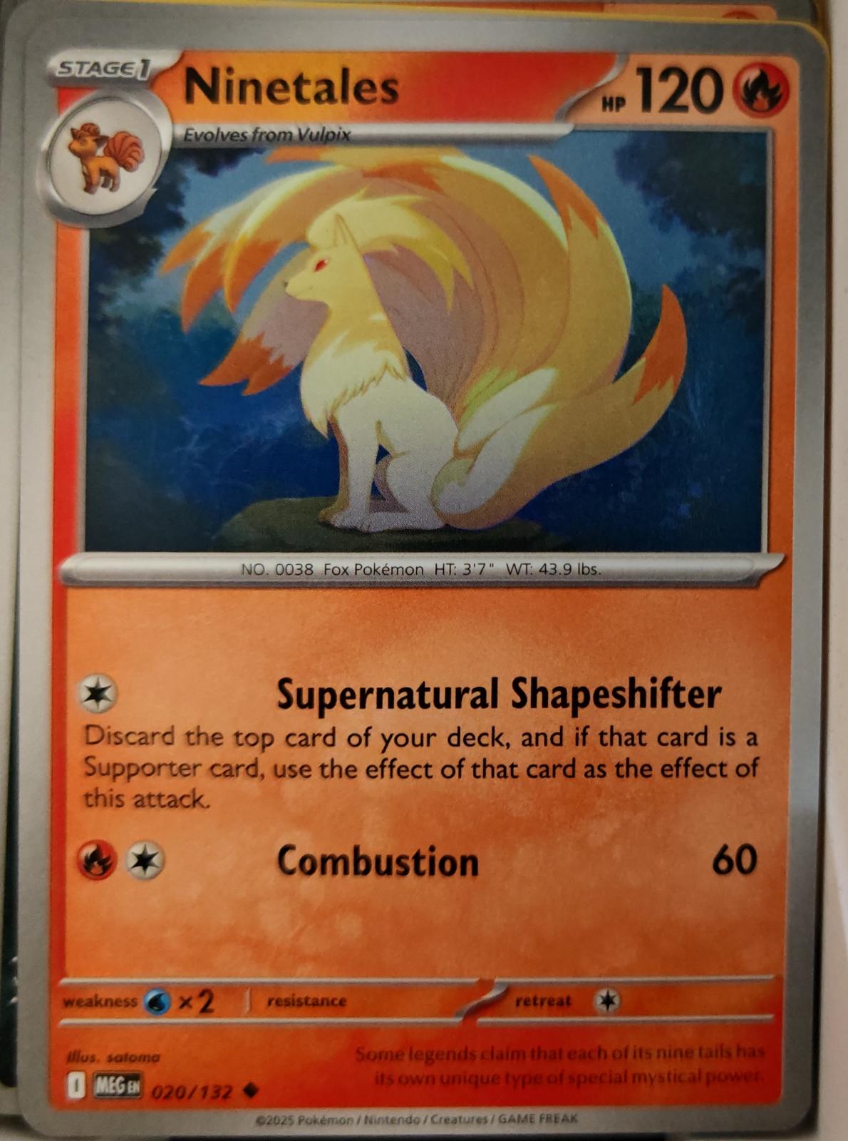 Ninetales - 020/132 - - MEGA EVOLUTION - Pokemon - Uncommon | AA23-65