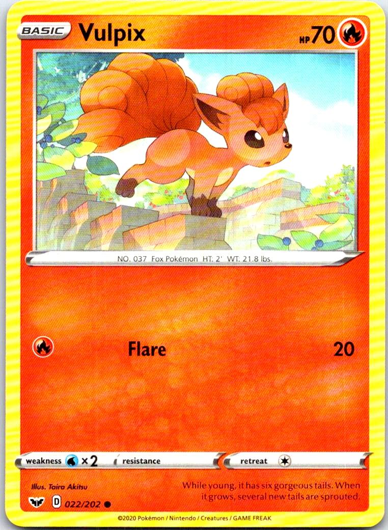 Vulpix - 022/202 - - SWORD & SHIELD - Pokemon - Common | AB61-11