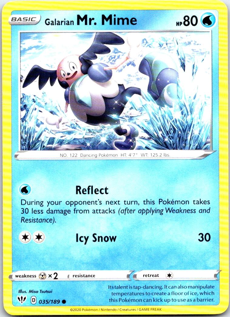 Galarian Mr. Mime - 035/189 - - DARKNESS ABLAZE - Pokemon - Common | AB78-7