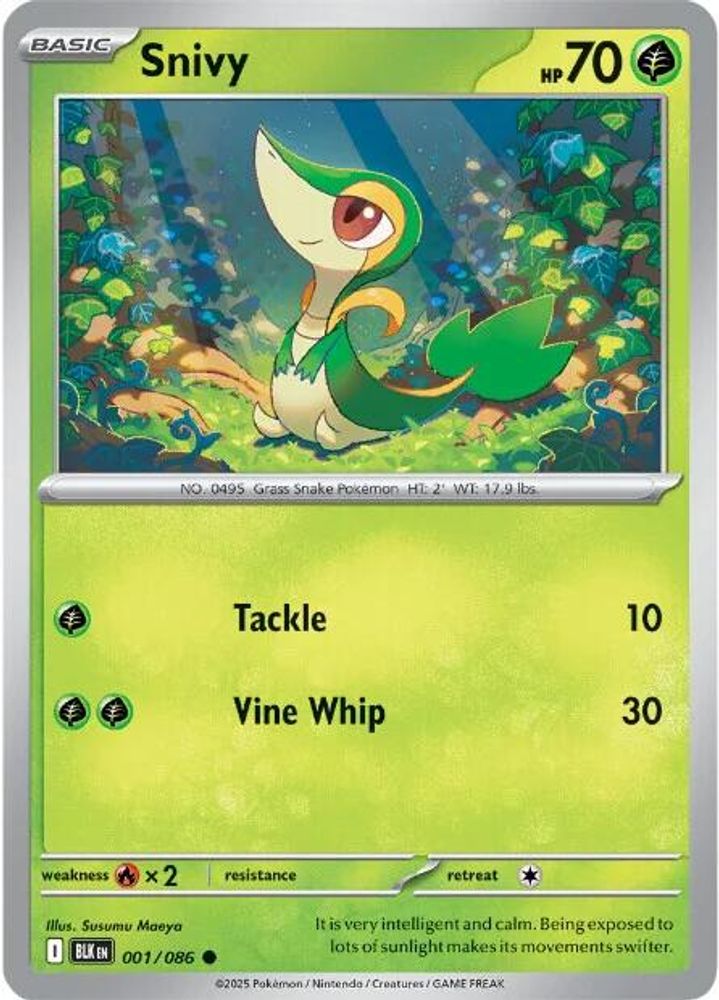 Snivy - 001/086 - - BLACK BOLT - Pokemon - Common | AA47-76