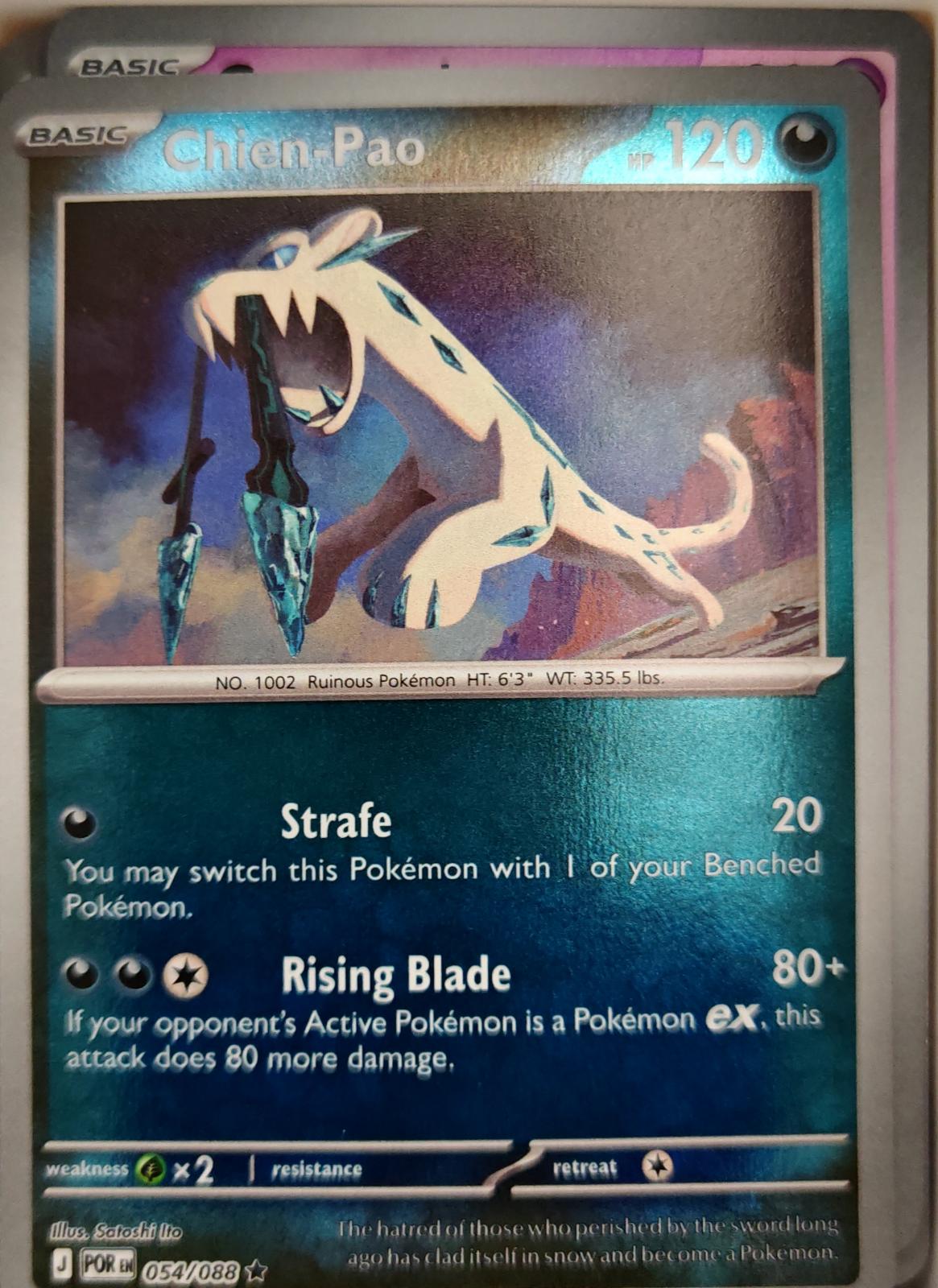 Chien-Pao - 054/088 - Reverse Holo - PERFECT ORDER - Pokemon - Rare | AA04-57