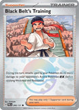Black Belt's Training (Poke Ball Pattern) - 098/131 - Holo - PRISMATIC EVOLUTIONS - Pokemon - | AA29-5