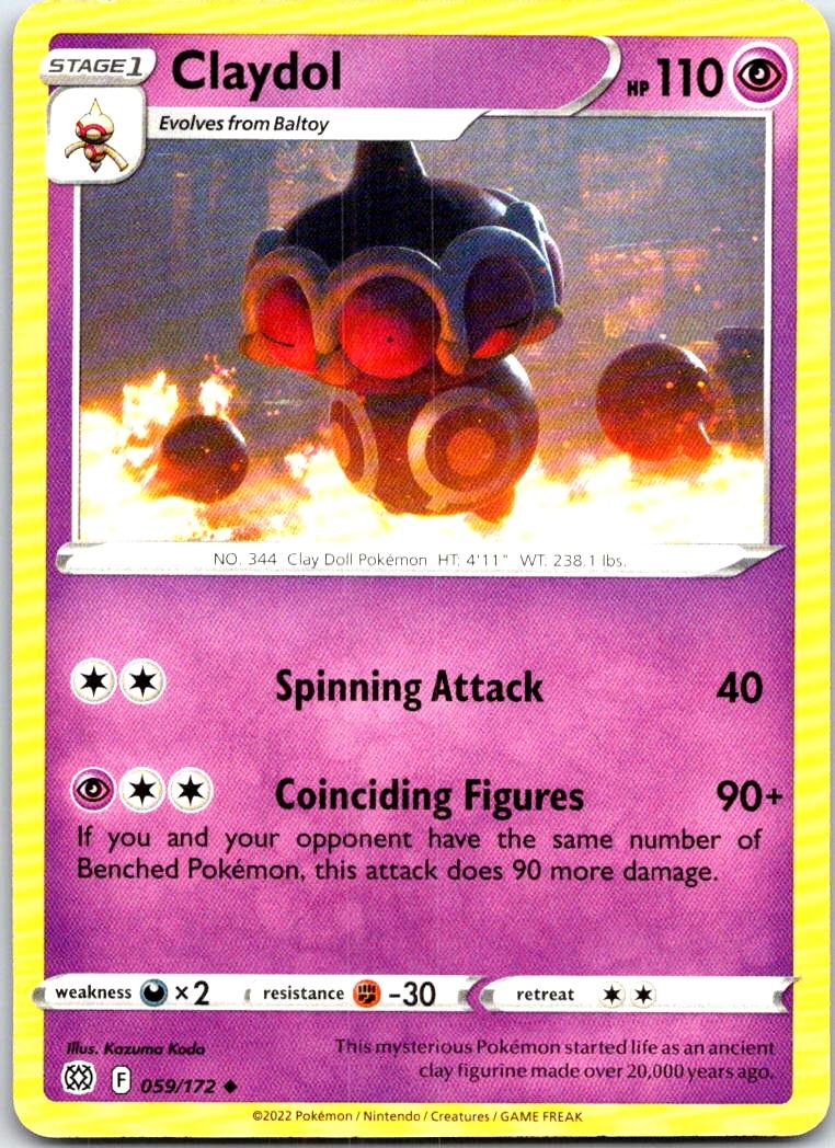 Claydol - 059/172 - - BRILLIANT STARS - Pokemon - Uncommon | AB67-16