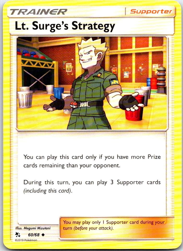 Lt. Surge's Strategy - 60/68 - - HIDDEN FATES - Pokemon - Uncommon | AB21-42