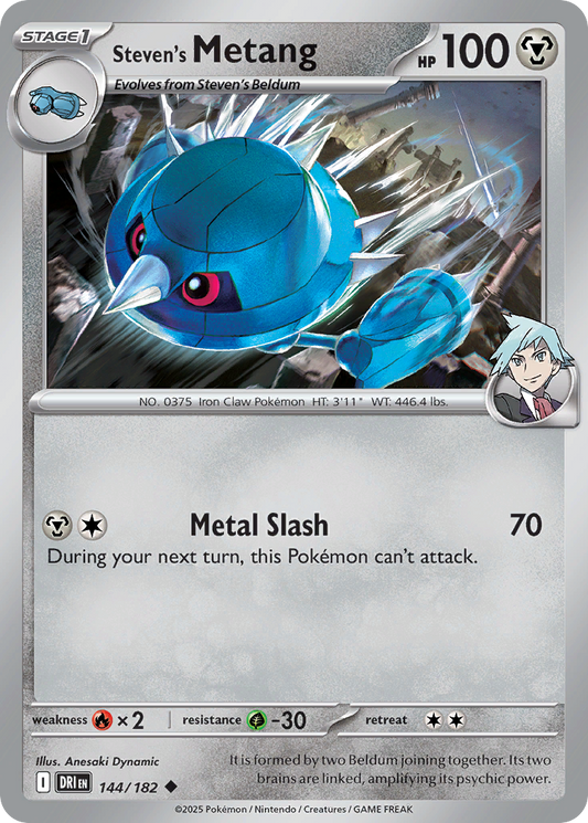 Steven's Metang - 144/182 - - DESTINED RIVALS - Pokemon - Uncommon | AA50-42